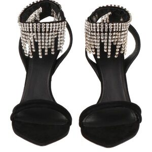 NEW Isabel Marant Black Heels with Silver Accents size 39